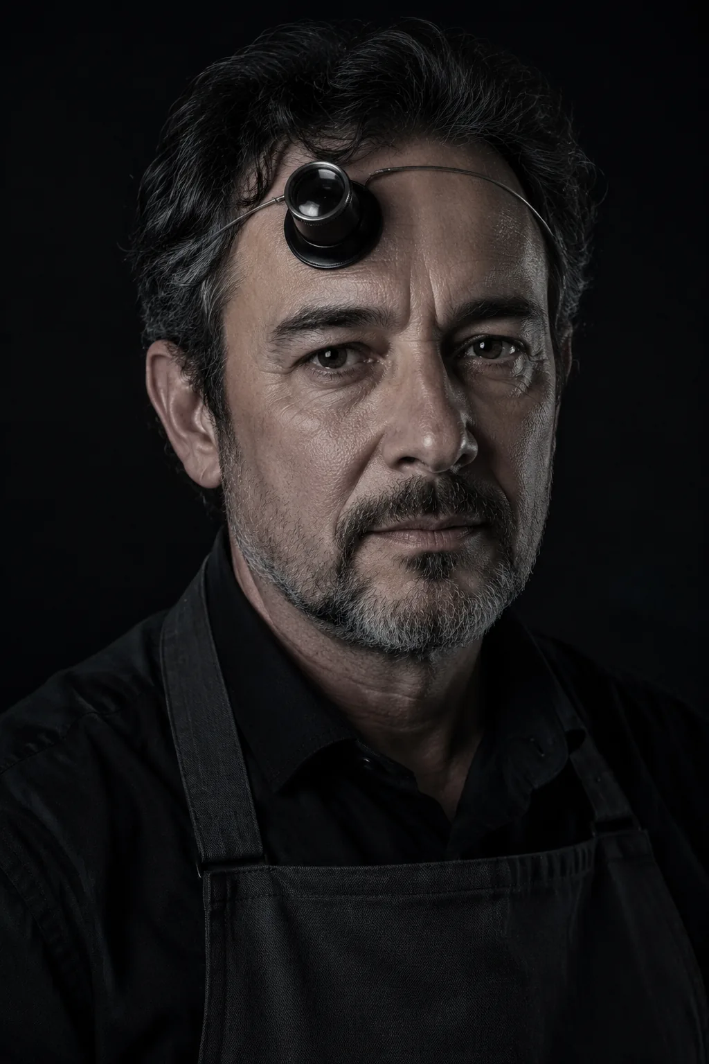 Retrato de Adrián Méndez, maestro relojero y fundador del taller